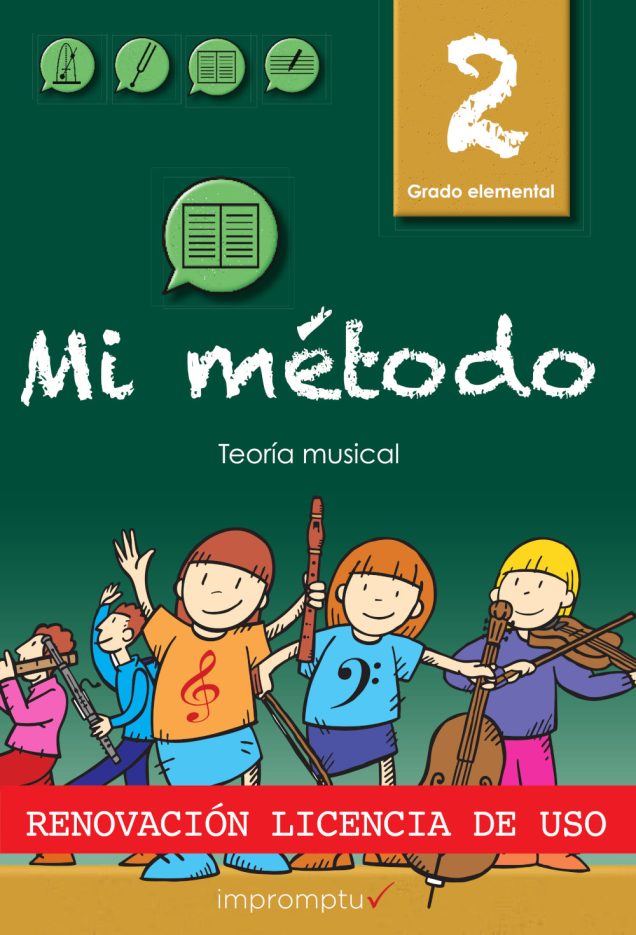 Mi método 2 Teoría musical - Renovación licencia de uso